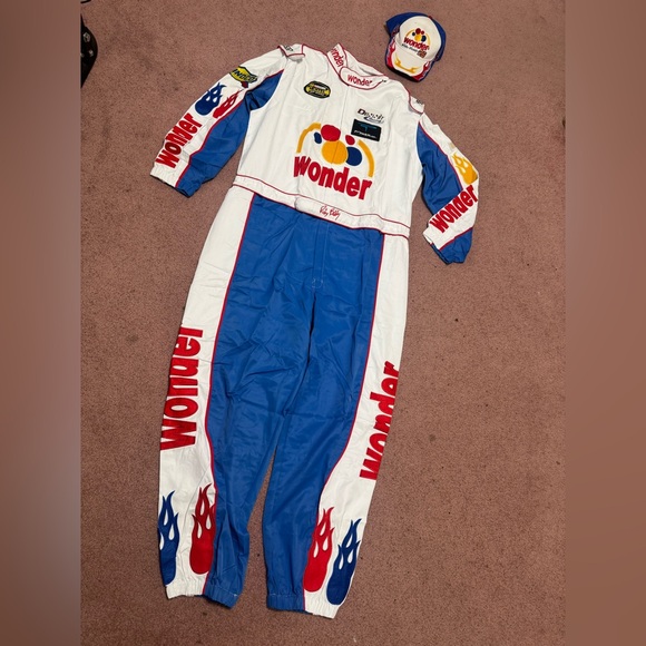 New 3xl Ricky Bobby nascar racing jumpsuit jacket wonder bread costume rave